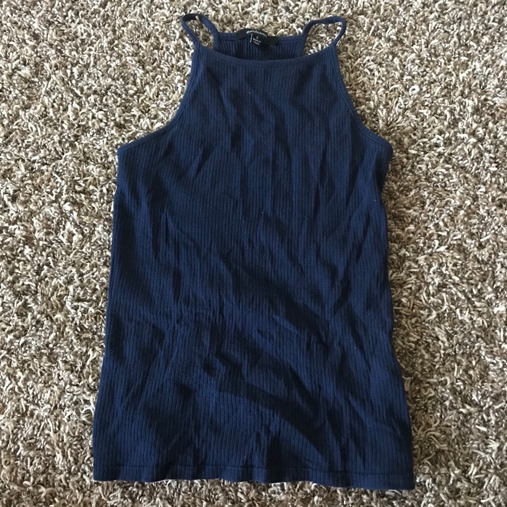Ambiance Navy Blue Tank Top